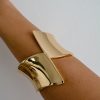 Gold Plated 18k cuff bracelet- Gloria